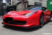 Load image into Gallery viewer, 2010-2015 Ferrari 458 Coupe  Spider AV Style Carbon Fiber Front Lip