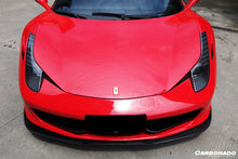 Load image into Gallery viewer, 2010-2015 Ferrari 458 Coupe  Spider AV Style Carbon Fiber Front Lip