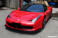 Load image into Gallery viewer, 2010-2015 Ferrari 458 Coupe  Spider AV Style Carbon Fiber Front Lip
