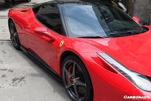 Load image into Gallery viewer, 2010-2015 Ferrari 458 Coupe  Spider AV Style Carbon Fiber Side Skirts Under Board