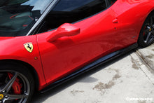 Load image into Gallery viewer, 2010-2015 Ferrari 458 Coupe  Spider AV Style Carbon Fiber Side Skirts Under Board