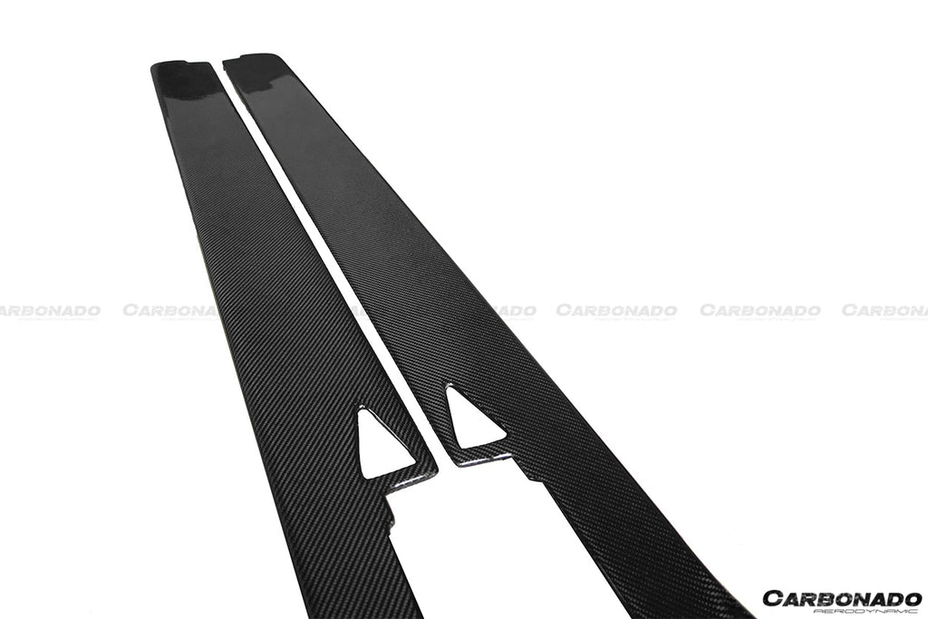 2010-2015 Ferrari 458 Coupe  Spider AV Style Carbon Fiber Side Skirts Under Board