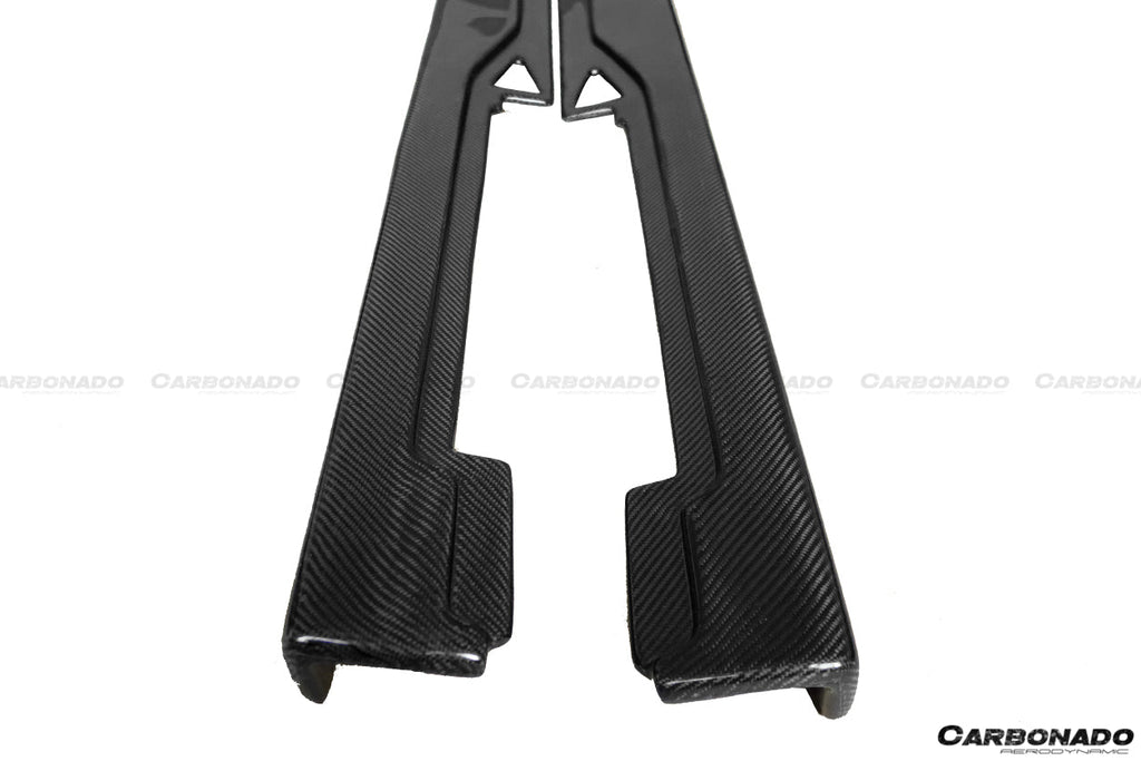 2010-2015 Ferrari 458 Coupe  Spider AV Style Carbon Fiber Side Skirts Under Board