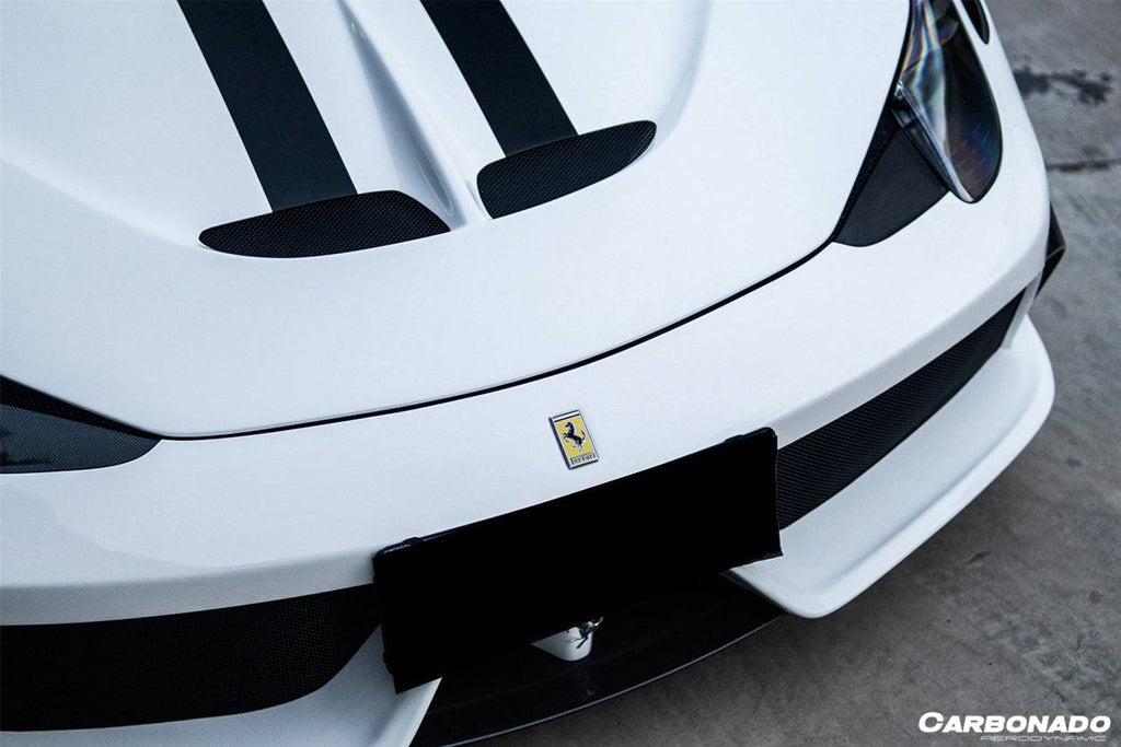 2010-2015 Ferrari 458 Coupe & Spider SP Style Hood - Carbonado
