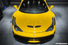 Load image into Gallery viewer, 2010-2015 Ferrari 458 Coupe Spyder SP Style Hood - Carbonado Aero