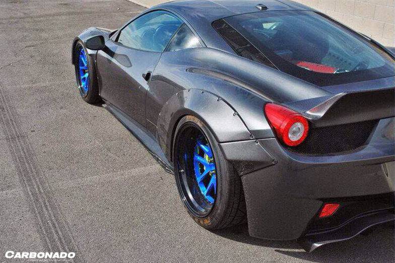 2010-2015 Ferrari 458 Coupe & Spider DE Style Rear Diffuser - Carbonado
