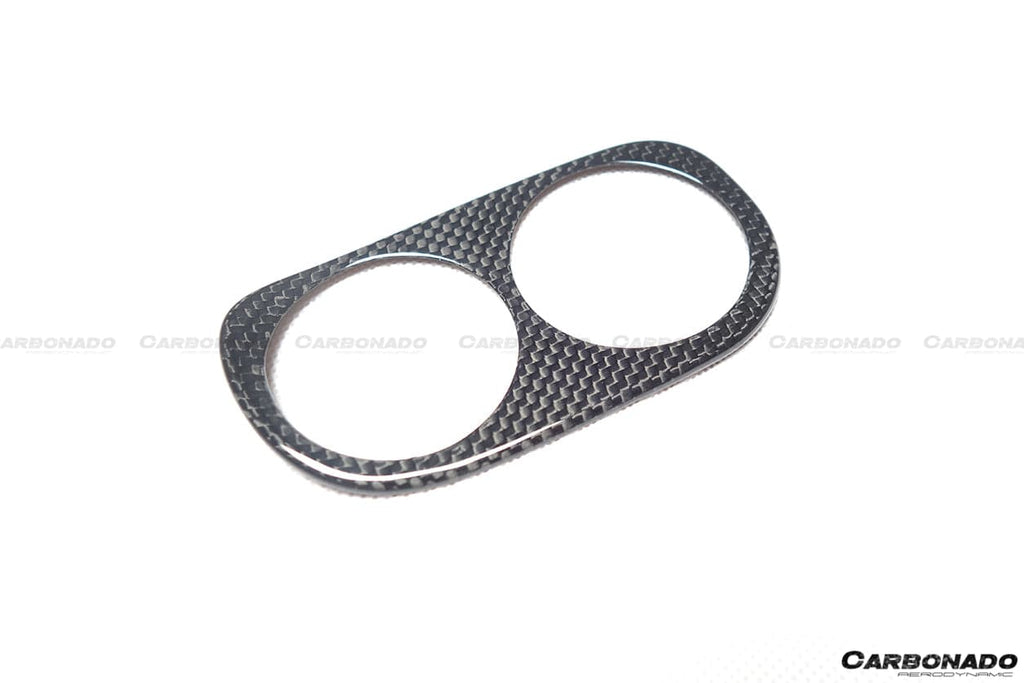 2010-2015 Ferrari 458 Coupe & Spider OE Style DRY Carbon Fiber Light Switch Patch - Carbonado