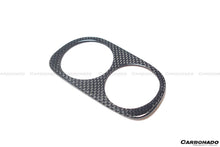 Load image into Gallery viewer, 2010-2015 Ferrari 458 Coupe Spyder OE Style DRY Carbon Fiber Light Switch Patch - Carbonado Aero