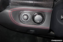 Load image into Gallery viewer, 2010-2015 Ferrari 458 Coupe Spyder OE Style DRY Carbon Fiber Light Switch Patch - Carbonado Aero