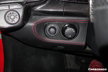 Load image into Gallery viewer, 2010-2015 Ferrari 458 Coupe Spyder OE Style DRY Carbon Fiber Light Switch Patch - Carbonado Aero