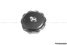 Load image into Gallery viewer, 2010-2023 Ferrari (ALL MODELS) Dry Carbon Fiber Oil Cap Cover - Carbonado Aero