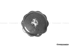 Load image into Gallery viewer, 2010-2023 Ferrari (ALL MODELS) Dry Carbon Fiber Oil Cap Cover - Carbonado Aero