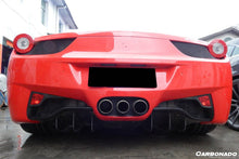 Load image into Gallery viewer, 2010-2015 Ferrari 458 Coupe &amp; Spider OE Style Carbon Fiber Rear Diffuser - Carbonado