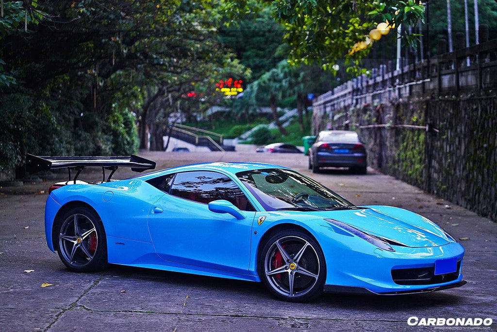 2010-2015 Ferrari 458 Coupe & Spider SR Style Rear Wing Spoiler - Carbonado
