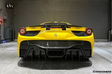 Load image into Gallery viewer, 2010-2015 Ferrari 458 Italy/Spider VRS Style Rear Bumper W/Tips - Carbonado Aero