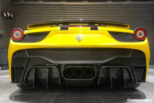 Load image into Gallery viewer, 2010-2015 Ferrari 458 Italy/Spider VRS Style Rear Bumper W/Tips - Carbonado Aero