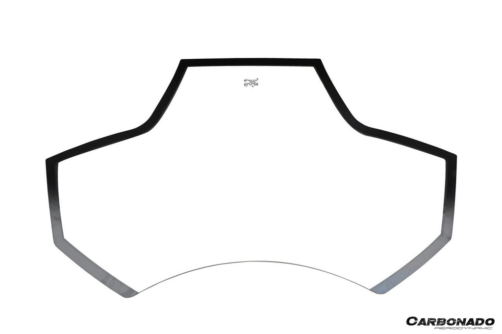 2015-2020 Ferrari 488 Spider Dry Carbon Fiber Engine Hood With Glass
