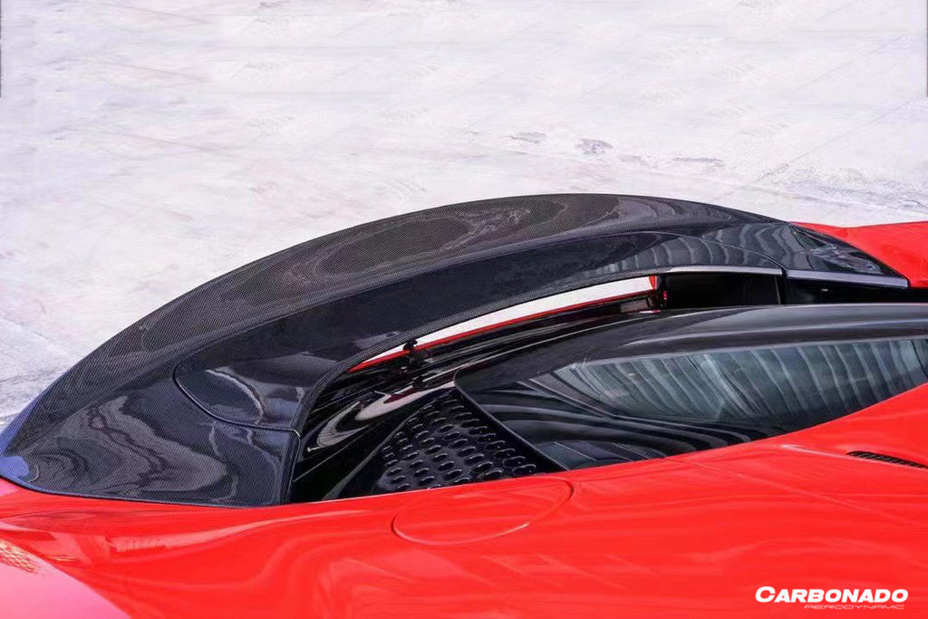 2020-UP Ferrari SF90 Stradale Spider Assetto Fiorano Style Autoclave Carbon Fiber Trunk Spoiler
