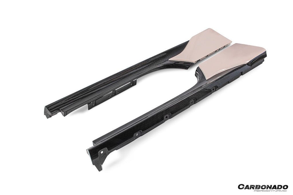 2020-UP Ferrari SF90 Stradale OE Style Autoclave Carbon Fiber Side Skirts