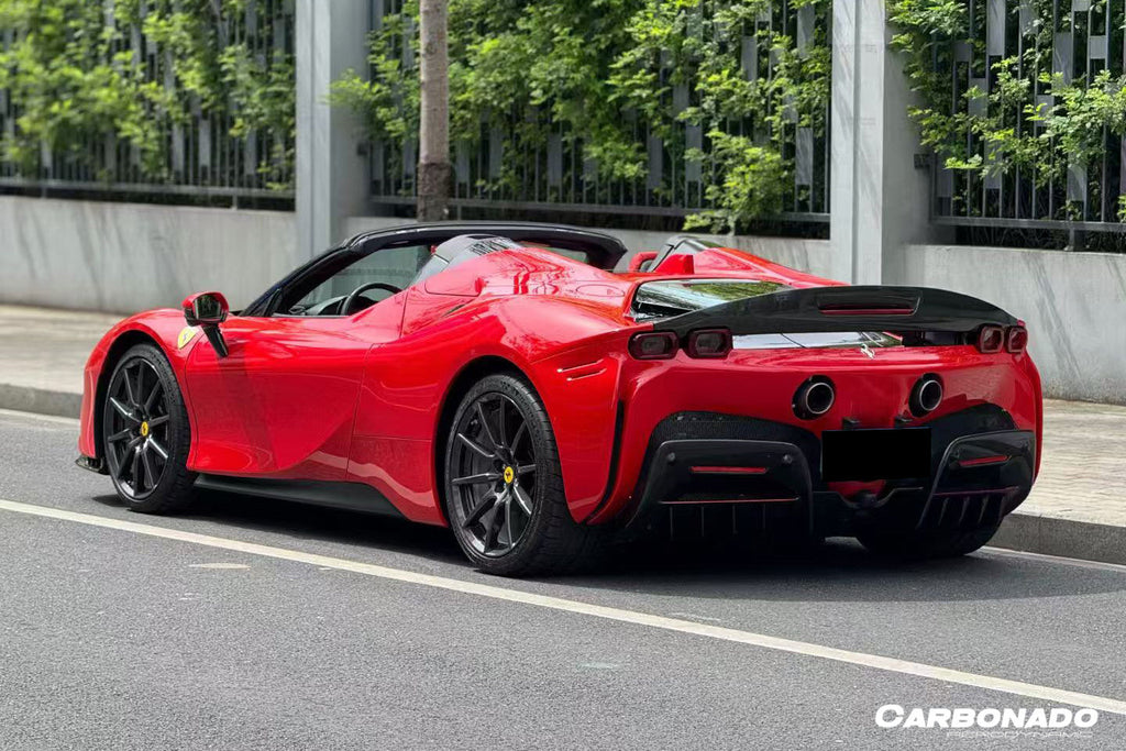 2020-UP Ferrari SF90 Stradale Spider Assetto Fiorano Style Autoclave Carbon Fiber Trunk Spoiler