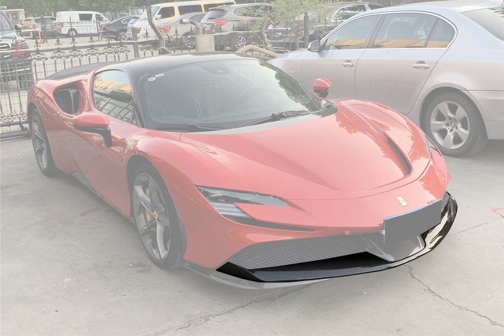 2020-UP Ferrari SF90 Stradale OE Style Autoclave Carbon Fiber Front Lip