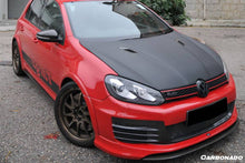 Load image into Gallery viewer, 2010-2013 Volkswagen Golf 6 R20 GTI Rz Style Hood - Carbonado