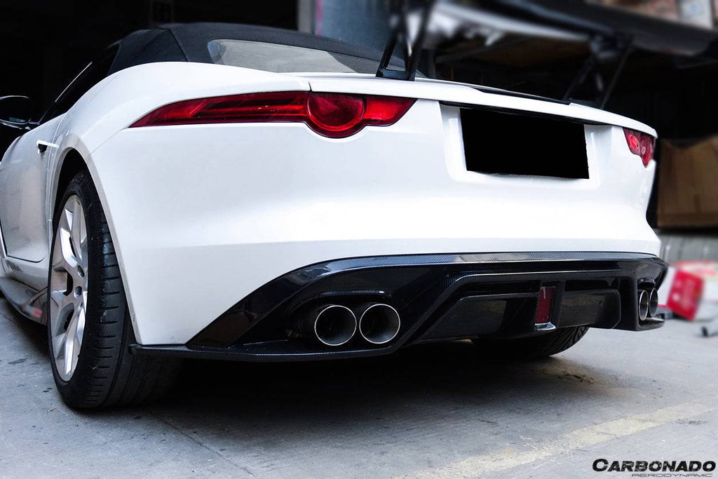2013-2017 Jaguar F-Type Coupe/Convertible BS Style Rear Diffuser - Carbonado