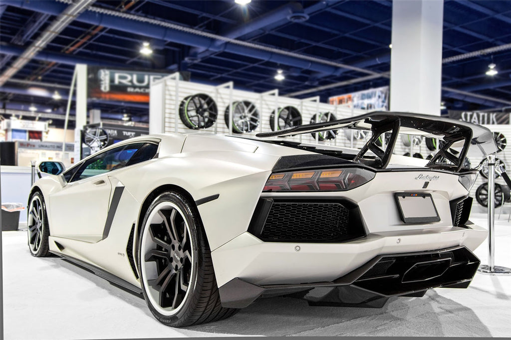 2011-2016 Lamborghini Aventador LP700 LP740 Coupe Roadster DC Style Carbon Fiber Rear Diffuser