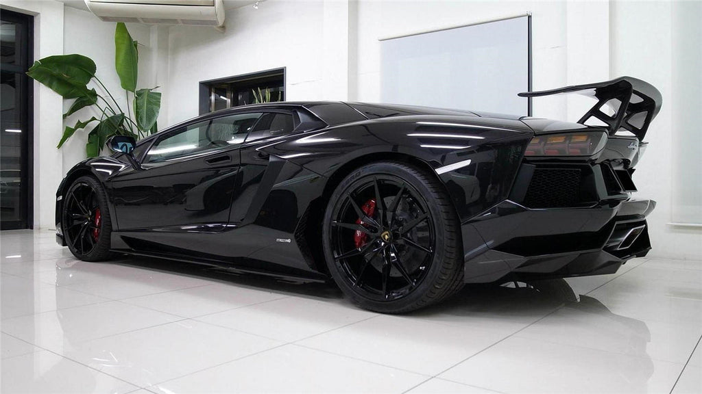 2011-2016 Lamborghini Aventador LP700 LP740 Coupe Roadster DC Style Carbon Fiber Rear Diffuser
