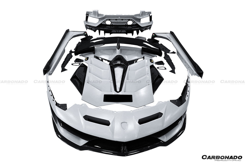 2011-2021 Lamborghini Aventador LP700 LP740 LP750 SVJ Coupe & Roadster SVJ Style Part DRY Carbon Fiber Aero Full Kit