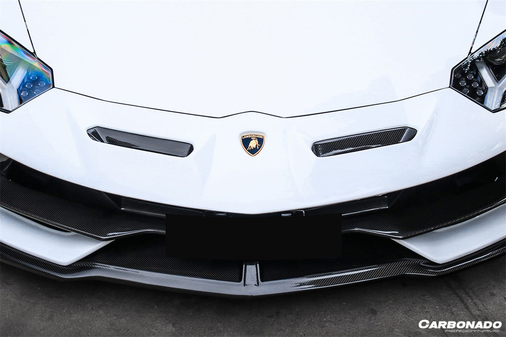2011-2021 Lamborghini Aventador LP700 LP740 LP750 SVJ Coupe & Roadster SVJ Style Part Dry Carbon Fiber Front Bumper