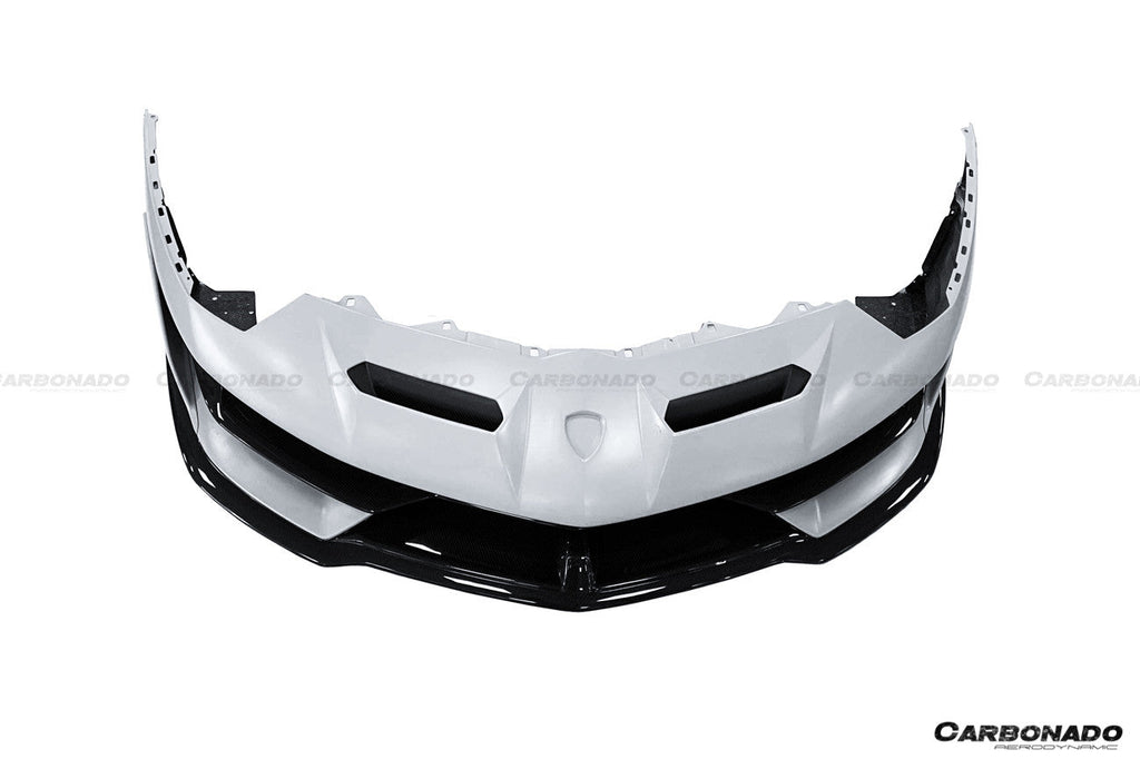 2011-2021 Lamborghini Aventador LP700 LP740 LP750 SVJ Coupe & Roadster SVJ Style Part Dry Carbon Fiber Front Bumper