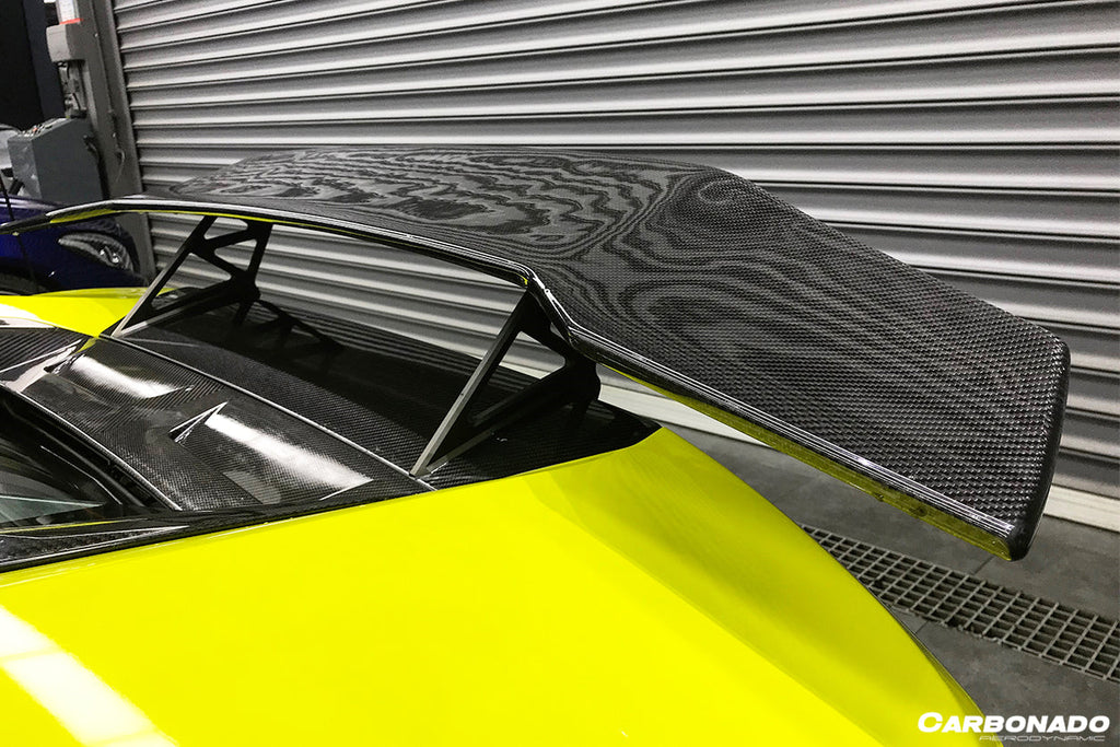 2015-2025 Lamborghini Huracan LP610 & LP580 & EVO & Tecnica DC Style Carbon Fiber Trunk Spoiler with Base