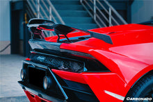 Load image into Gallery viewer, 2015-2025 Lamborghini Huracan LP610 &amp; LP580 &amp; EVO &amp; Tecnica MD Style Carbon Fiber Trunk Spoiler Wing with Base