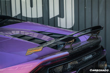 Load image into Gallery viewer, 2015-2025 Lamborghini Huracan LP610 &amp; LP580 &amp; EVO &amp; Tecnica MD Style Carbon Fiber Trunk Spoiler Wing with Base