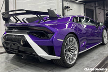 Load image into Gallery viewer, 2021-2024 Lamborghini Huracan STO Dry Carbon Fiber Trunk Spoiler Side Winglets