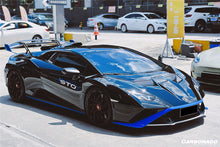 Load image into Gallery viewer, 2021-2024 Lamborghini Huracan STO Dry Carbon Fiber Trunk Spoiler Side Winglets