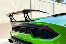 Load image into Gallery viewer, 2015-2025 Lamborghini Huracan LP610 &amp; LP580 &amp; EVO &amp; Tecnica VRS Style Carbon Fiber Trunk Spoiler Wing with Base