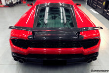 Load image into Gallery viewer, 2015-2025 Lamborghini Huracan LP610 &amp; LP580 &amp; EVO &amp; Tecnica VRS Style Carbon Fiber Trunk Spoiler Wing with Base