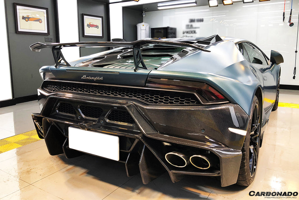 2015-2020 Lamborghini Huracan LP610 LP580 VRS Style Carbon Fiber Trunk Spoiler Wing