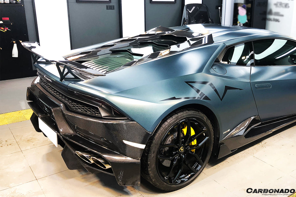 2015-2020 Lamborghini Huracan LP610 LP580 VRS Style Carbon Fiber Trunk Spoiler Wing