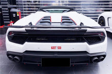 Load image into Gallery viewer, 2015-2025 Lamborghini Huracan LP610 &amp; LP580 &amp; EVO &amp; Tecnica VRS-II Style Carbon Fiber Trunk Spoiler Wing with Base