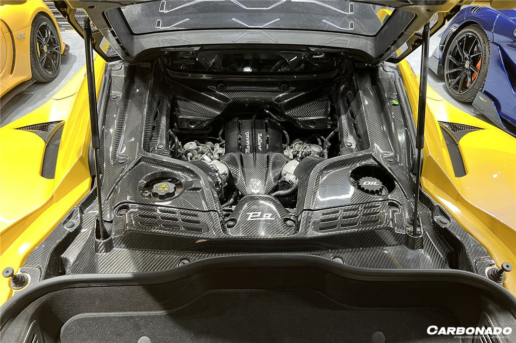 2020-UP Maserati MC20 Dry Carbon Fiber Engine Bay Room Interior