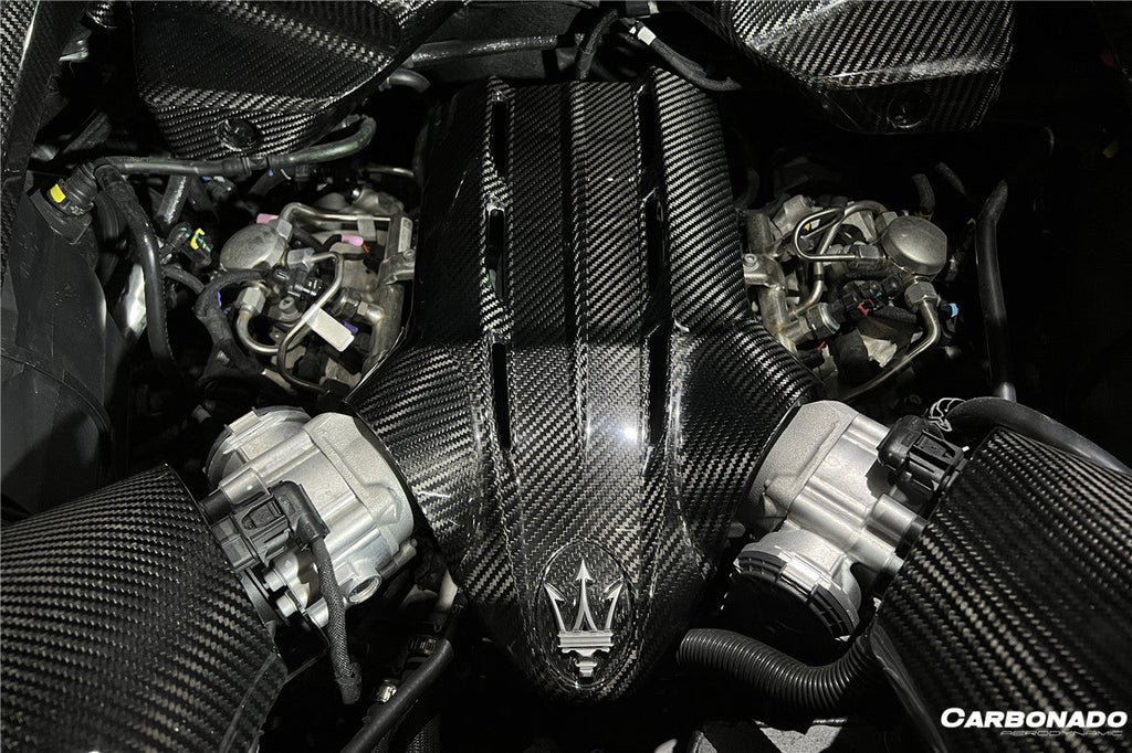 2020-UP Maserati MC20 Dry Carbon Fiber Engine Bay Room Interior