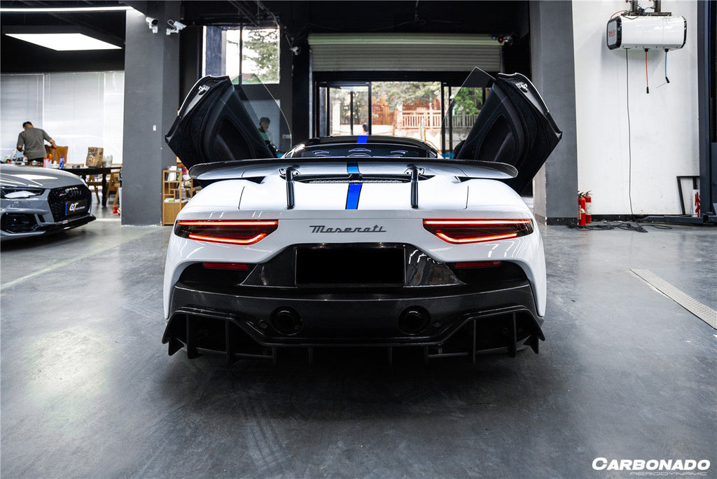 2020-UP Maserati MC20 SVD Style Dry Carbon Fiber GT Wing