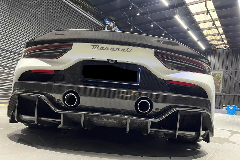 2020-2024 Maserati MC20 SVD Style Dry Carbon Fiber Rear Ducktail Spoiler
