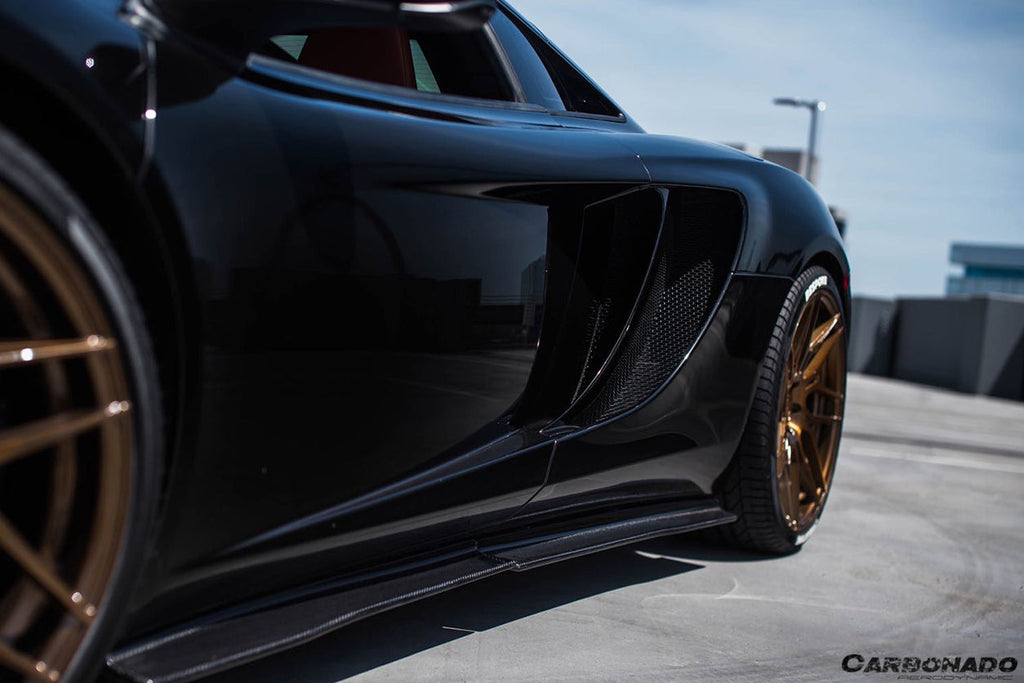2011-2015 McLaren MP4 12C 650S RZS Style Carbon Fiber Side Skirts