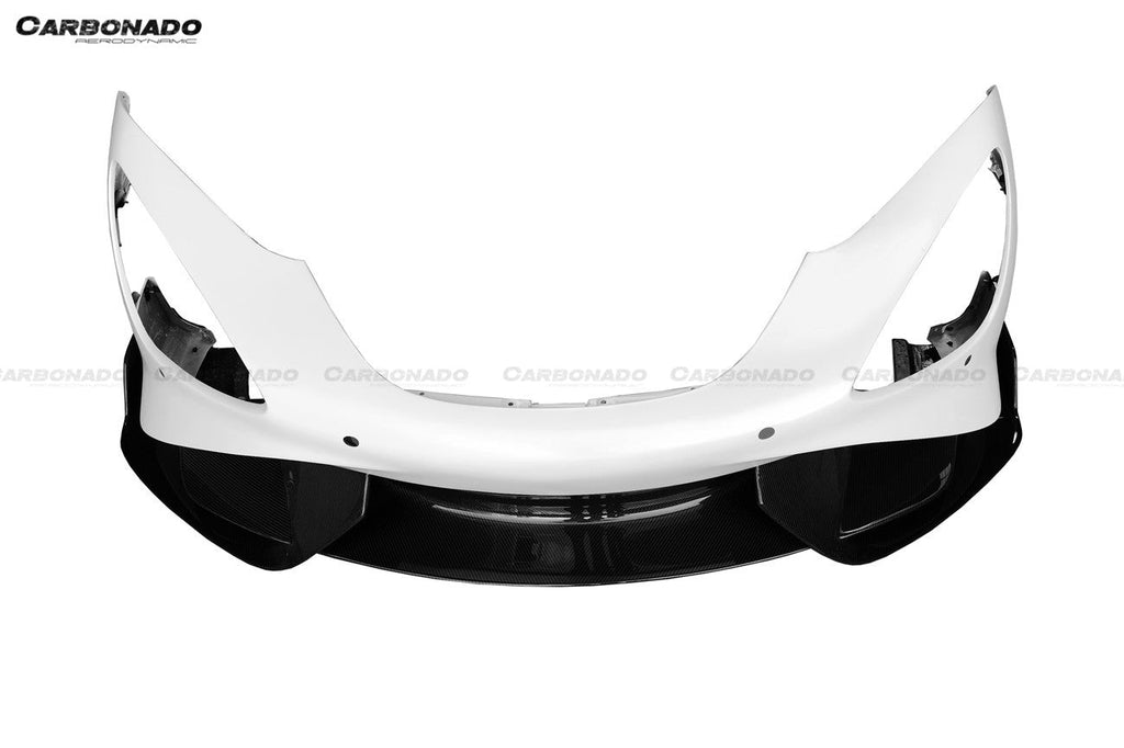 2017-2022 McLaren 720S 765LT-Style Dry Part Carbon Fiber Front Bumper
