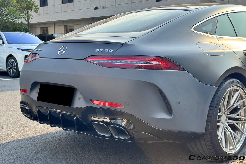 2019-2025 Mercedes Benz AMG GT53 GT50 GT43 4Door Coupe X290 Convert GT63 Style Rear Bumper