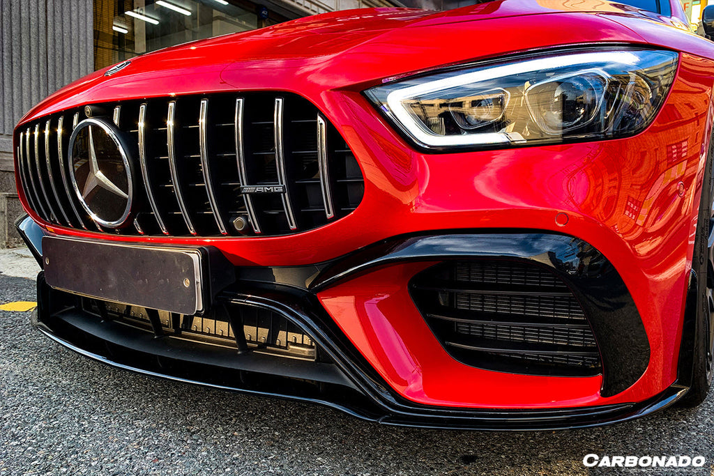 2019-2023 Mercedes Benz AMG GT63/S 4Door Coupe X290 OEM Style Carbon Fiber Front Canards - Carbonado Aero